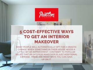5 Cost-Effective Ways to Get an Interior Makeover