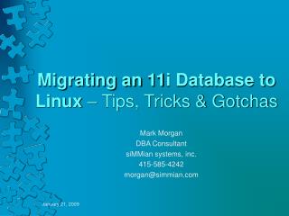 Migrating an 11i Database to Linux – Tips, Tricks &amp; Gotchas