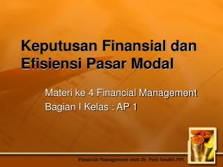 PPT - DISPLIN, EFISIENSI, DAN PRODUKTIVITAS KERJA 