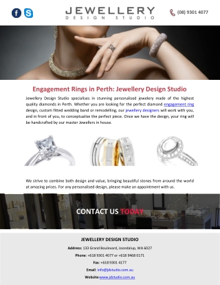 Engagement Rings in Perth: Jewellery Design Studio