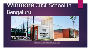 Best CBSE School Whitefield Bengaluru- Winmore