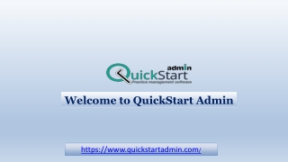 QuickStart Admin: Practice Management Software