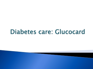 Buy Glucocard online at Arkray Healthcare