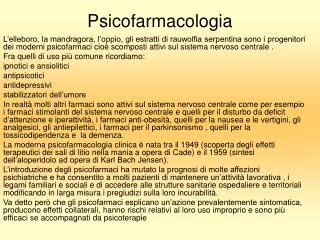 Psicofarmacologia