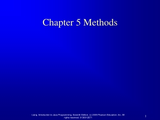 Chapter 5 Methods