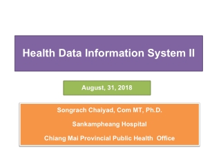 Health Data Information System II
