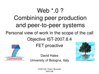 Web *.0 ? Combining peer production and peer-to-peer systems