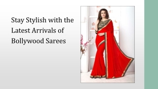 Bollywood Sarees for Enhancing your Beauty
