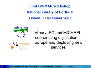 First DIGMAP Workshop National Library of Portugal Lisbon, 7 December 2007