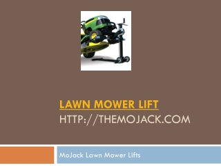 MoJack Lawn Mower Lifts