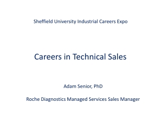Sheffield University Industrial Careers Expo