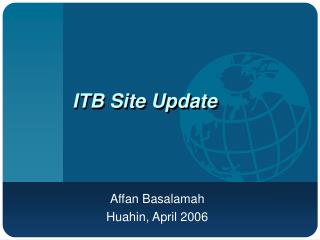 ITB Site Update