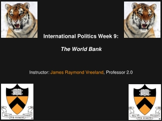 International Politics Week 9: The World Bank