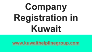 Company formation in Kuwait