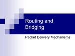Routing and Bridging