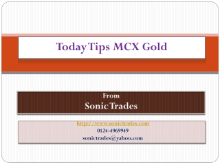today tips mcx gold