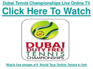 Watch 2011 Dubai Duty Free Tennis| Roger Federer vs Novak Dj