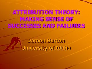 Attribution theory weiner ppt presentation