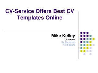 CV-Service Offers Best CV Templates Online