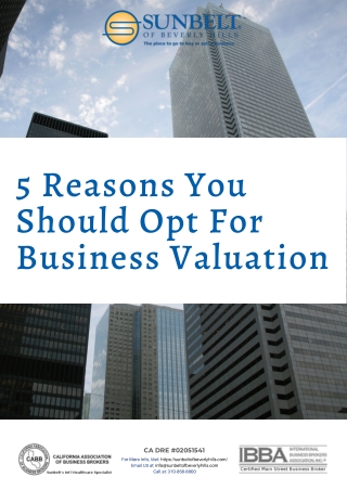 5 Reasons You Should Opt For Business Valuation