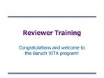 Reviewer Training