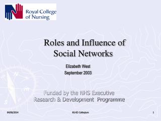 Roles and Influence of Social Networks