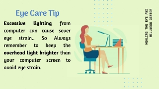 Follow Important Eye Care Tip While Using Computer