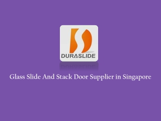 Glass Slide And Stack Door
