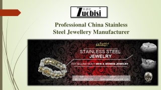 Professional China Stainless Steel Jewellery Manufacturer