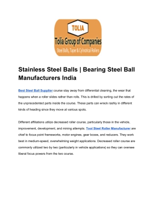 Stainless Steel Balls | Bearing Steel Ball Manufacturers India