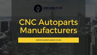 Sainiflange, the most reputed suppliers for CNC Auto Parts offering the best deals.