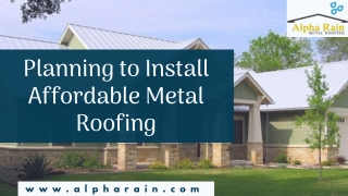 Benefits of Installing Standing Seam Metal Roofing
