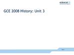 GCE 2008 History: Unit 3