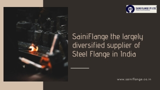 SainiFlange the largely diversified supplier of Steel Flange in India.