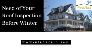 Things That Makes Metal Roofs Inspection Difficult in Winters