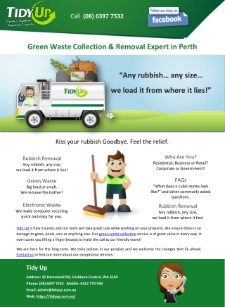 Green Waste Collection & Removal Expert in Perth