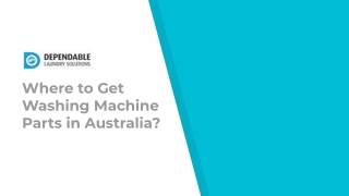 Where to Get Washing Machine Parts in Australia
