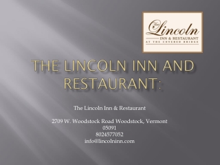 The Lincoln Inn and Restaurant