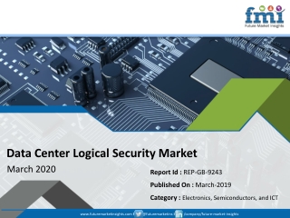 Data Center Logical Security Market Set to Witness an Uptick During 2018 – 2028