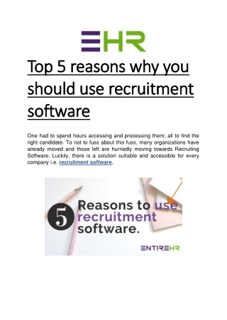 Know why you should use cloud-based Recruitment Software for your agency