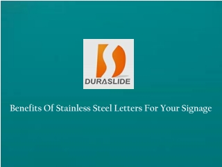 Stainless Steel Signage Supplier