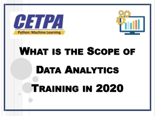 What is the scope of data analytics training in 2020
