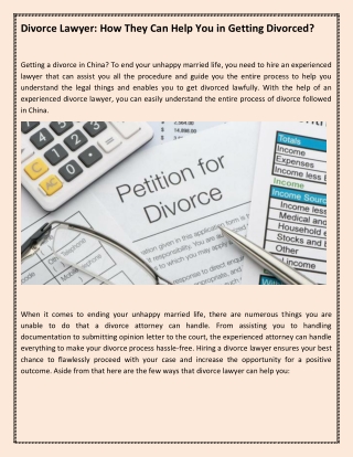 Divorce Lawyer: How They Can Help You in Getting Divorced?