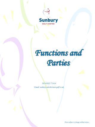 Functions and Parties