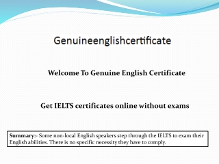 Get IELTS certificates online without exams