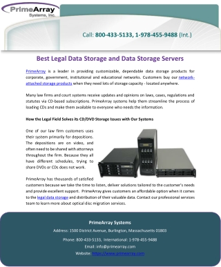 Best Legal Data Storage and Data Storage Servers