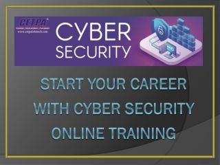 Start your career with cyber security online training