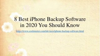 8 Best iPhone Backup Software in 2020 You Should Know