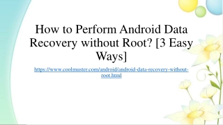 How to Perform Android Data Recovery without Root? [3 Easy Ways]