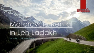 Motorcycle Rental in Leh Ladakh